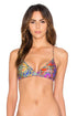 Luli Fama Gipsy Soul Cross Over Bra W Adjustable Back Tie